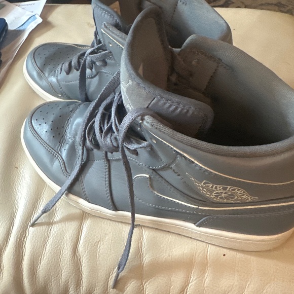 Air Jorden men shoes pure leather size 9 - Picture 8 of 12